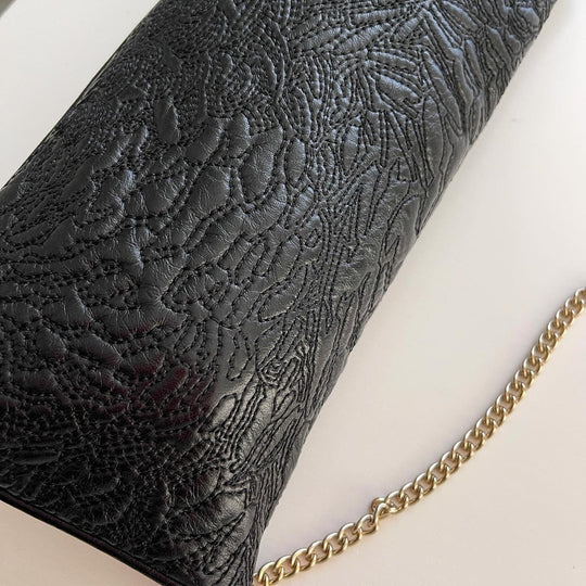 SHANGHAI TANG - SHANGHAI TANG Leather Handbag With Jade - AVVIIVVA.COM