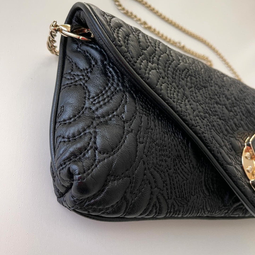 SHANGHAI TANG - SHANGHAI TANG Leather Handbag With Jade - AVVIIVVA.COM