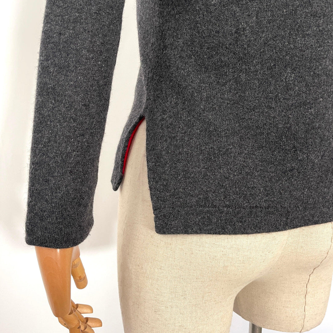 SHANGHAI TANG - SHANGHAI TANG New Reversible Cashmere Cardigan with Jade - AVVIIVVA.COM