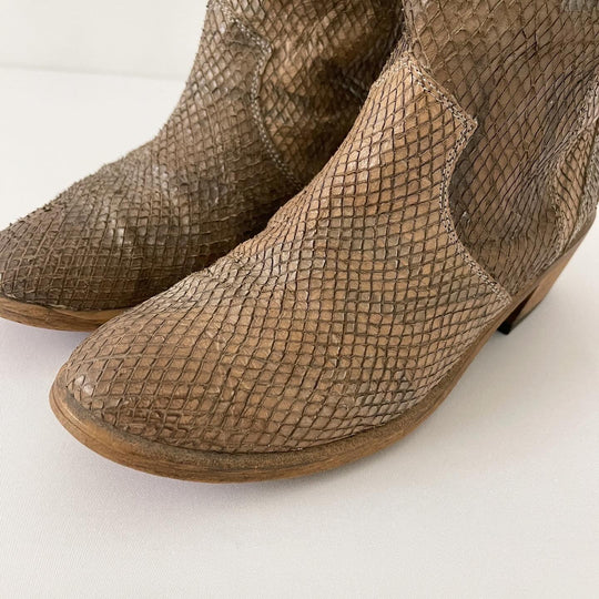 SNAKE LEATHER - SNAKE LEATHER Boots - AVVIIVVA.COM