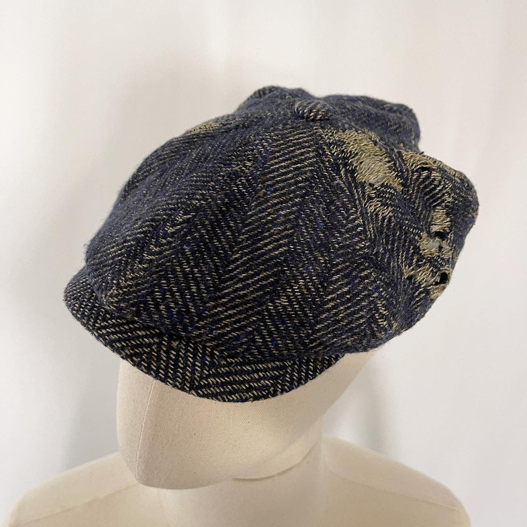 STETSON - STETSON Distressed Tweed Newsboy Cap - AVVIIVVA.COM