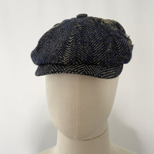 STETSON - STETSON Distressed Tweed Newsboy Cap - AVVIIVVA.COM
