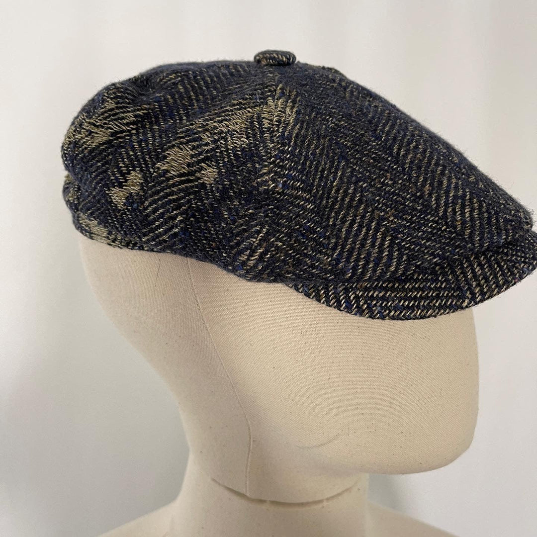 STETSON - STETSON Distressed Tweed Newsboy Cap - AVVIIVVA.COM