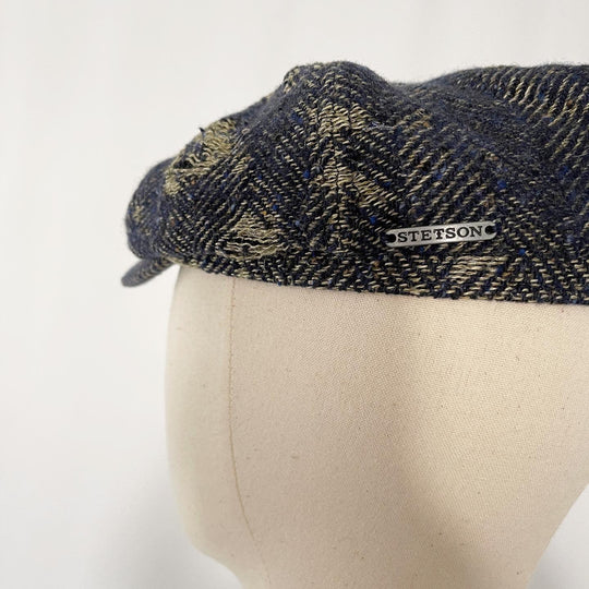 STETSON - STETSON Distressed Tweed Newsboy Cap - AVVIIVVA.COM