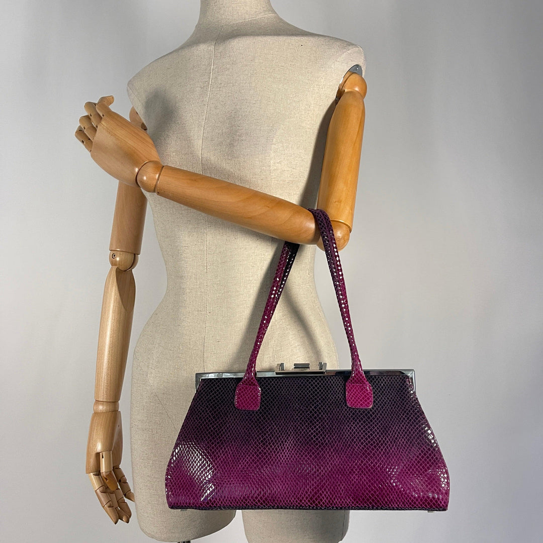 STUART WEITZMAN - STUART WEITZMAN Python Leather Bag - AVVIIVVA.COM