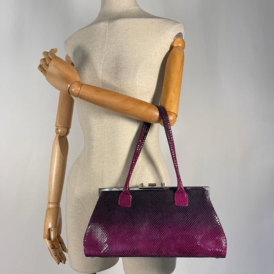 STUART WEITZMAN - STUART WEITZMAN Python Leather Bag - AVVIIVVA.COM