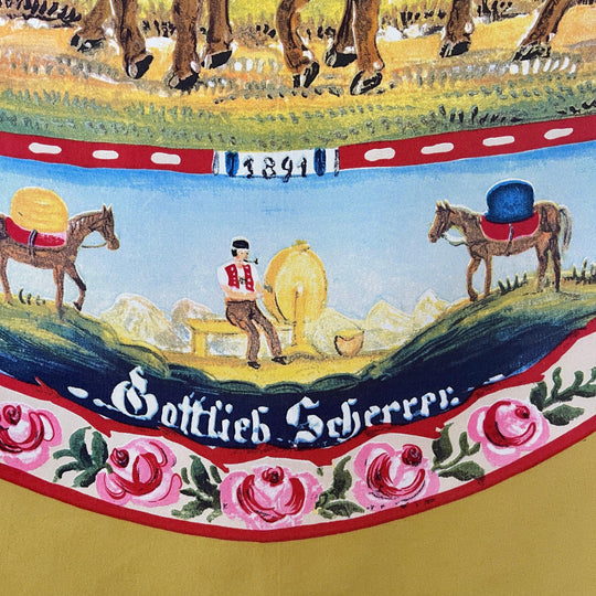 VINTAGE - SWISS VINTAGE 1980 Silk Scarf - AVVIIVVA.COM