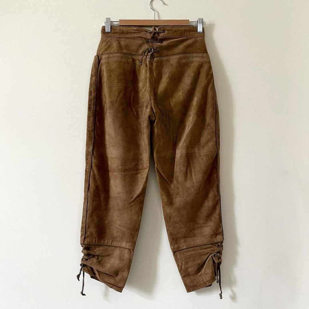 VINTAGE - TRADITIONAL AUSTRIAN Vintage Leather Pants - AVVIIVVA.COM