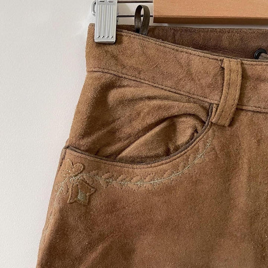VINTAGE - TRADITIONAL AUSTRIAN Vintage Leather Pants - AVVIIVVA.COM