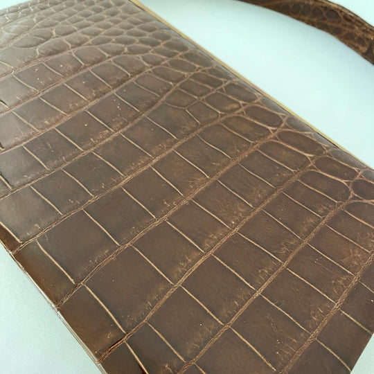 VINTAGE - VINTAGE CROCODILE LEATHER BAG - AVVIIVVA.COM