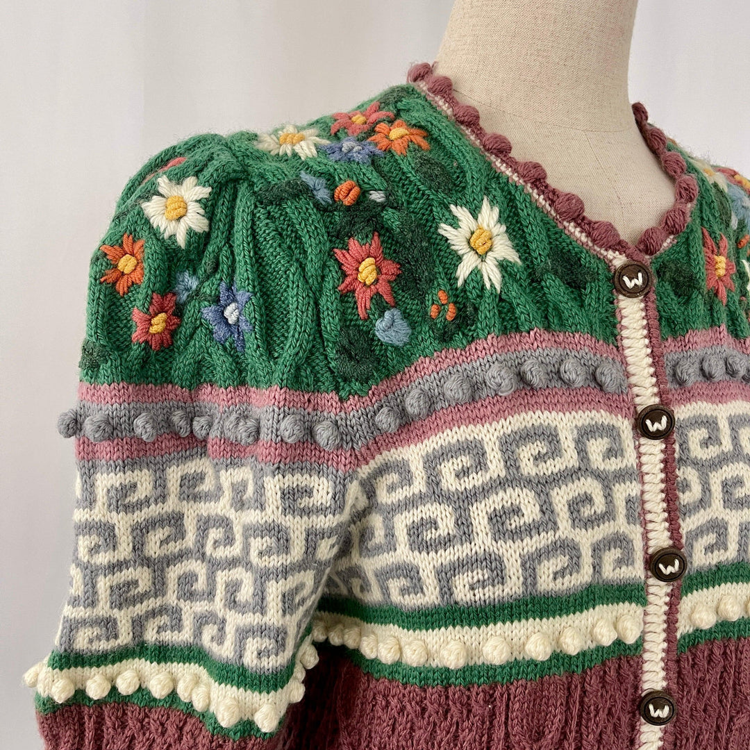 WOLKENSTRICKER - WOLKENSTRICKER Handwoven Embroided Cardigan - AVVIIVVA.COM