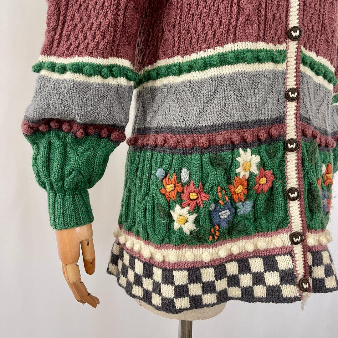 WOLKENSTRICKER - WOLKENSTRICKER Handwoven Embroided Cardigan - AVVIIVVA.COM