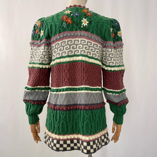 WOLKENSTRICKER - WOLKENSTRICKER Handwoven Embroided Cardigan - AVVIIVVA.COM