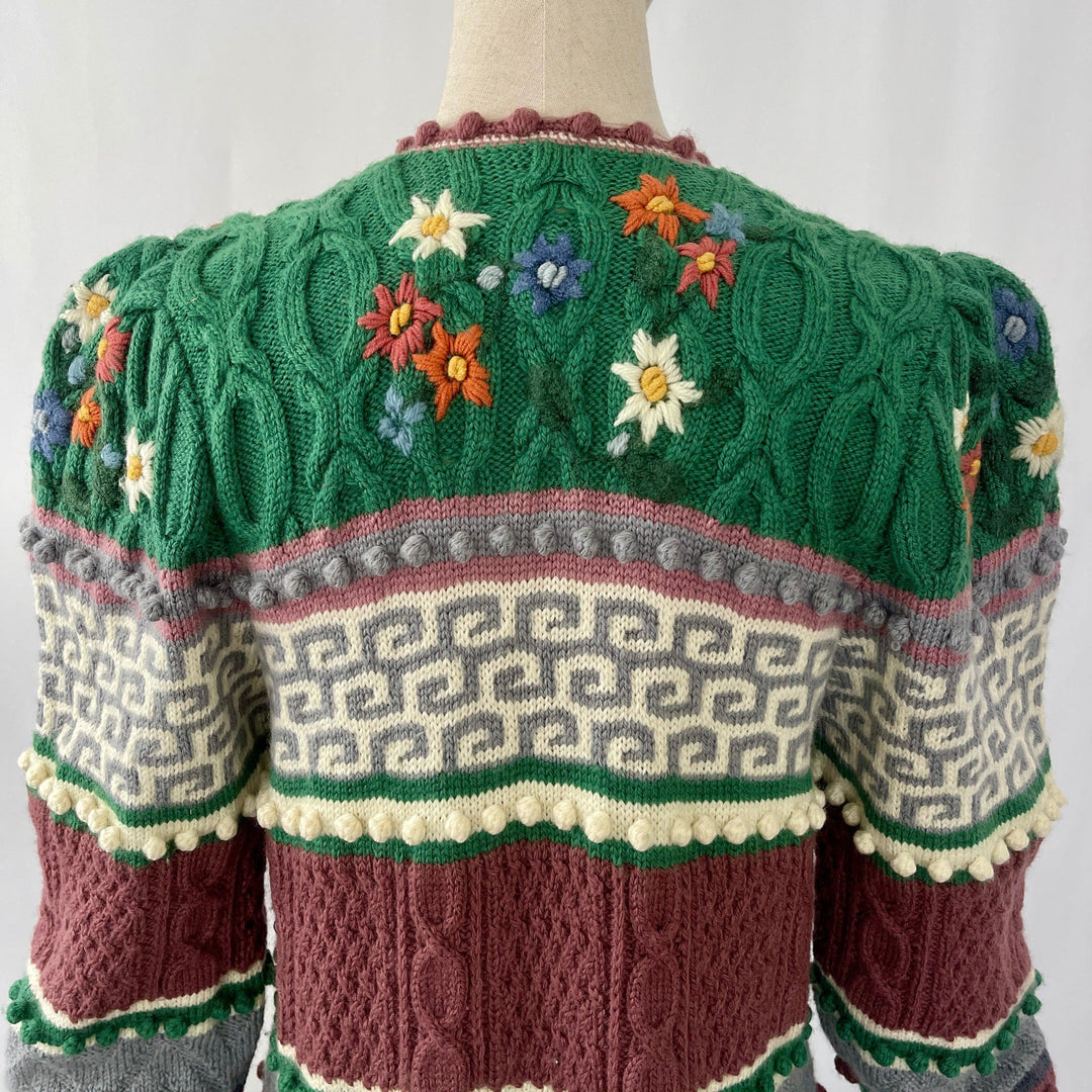 WOLKENSTRICKER - WOLKENSTRICKER Handwoven Embroided Cardigan - AVVIIVVA.COM