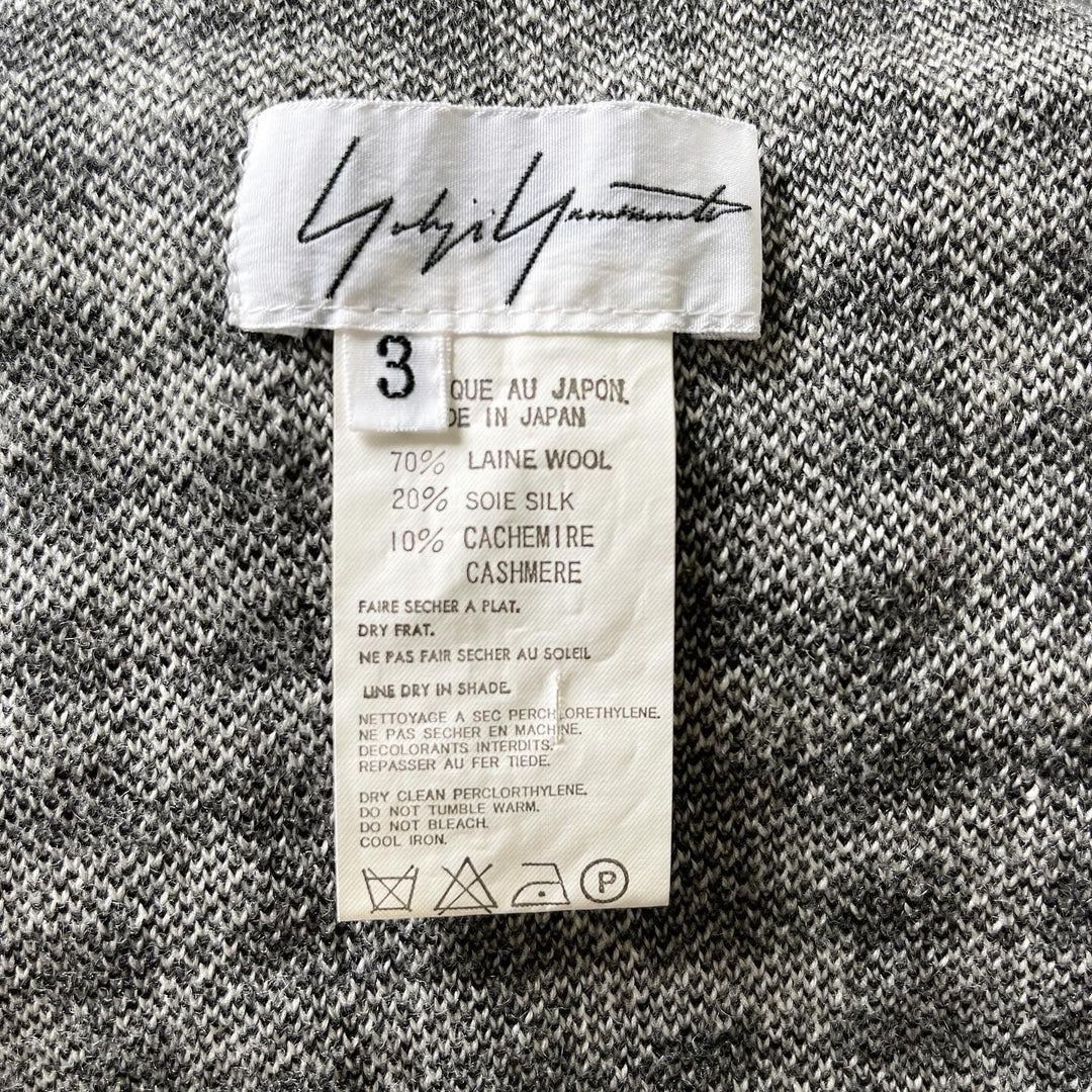 YOHJI YAMAMOTO - YOHJI YAMAMOTO Archive 2003 Houndstooth runway transformer scarf - AVVIIVVA.COM