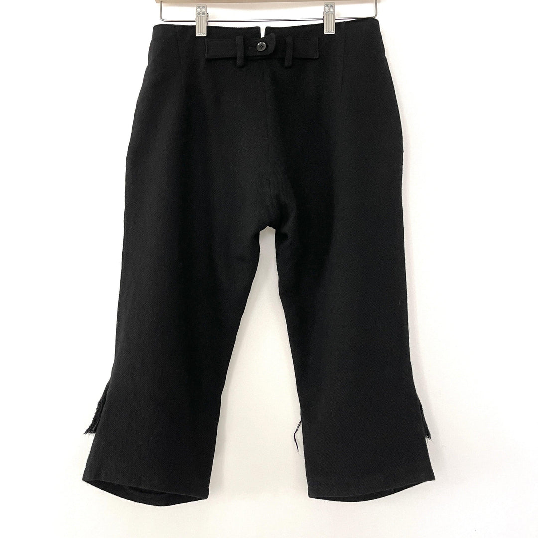 YOHJI YAMAMOTO - YOHJI YAMAMOTO Long Wool Shorts - AVVIIVVA.COM