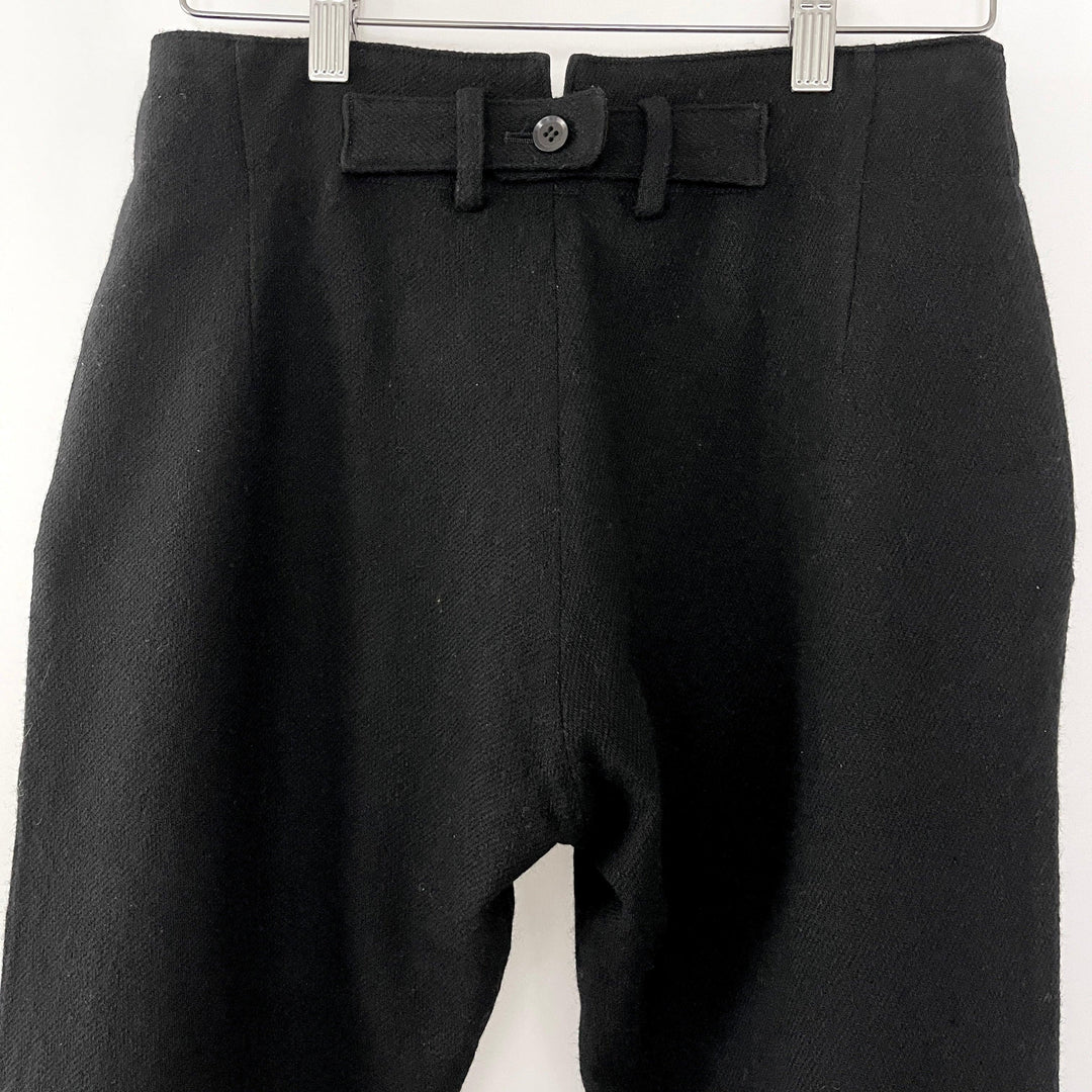 YOHJI YAMAMOTO - YOHJI YAMAMOTO Long Wool Shorts - AVVIIVVA.COM