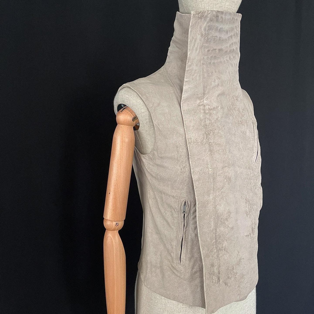 RICK OWENS - RICK OWENS Leather vest - AVVIIVVA.COM