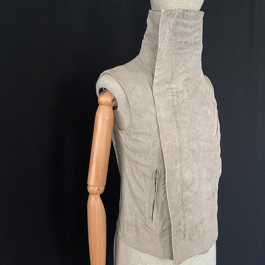 RICK OWENS - RICK OWENS Leather vest - AVVIIVVA.COM