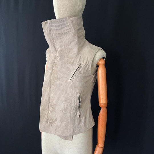 RICK OWENS - RICK OWENS Leather vest - AVVIIVVA.COM