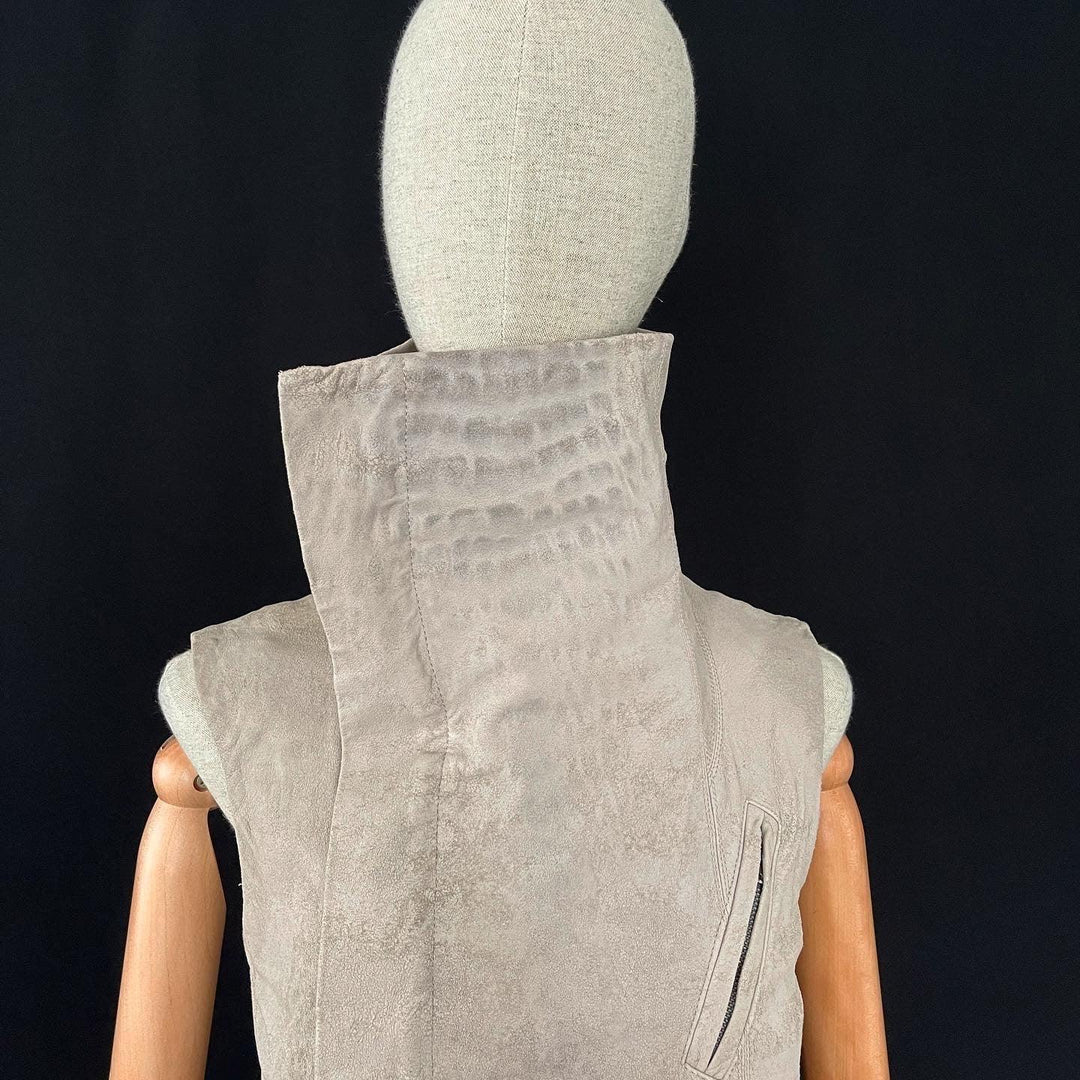 RICK OWENS - RICK OWENS Leather vest - AVVIIVVA.COM
